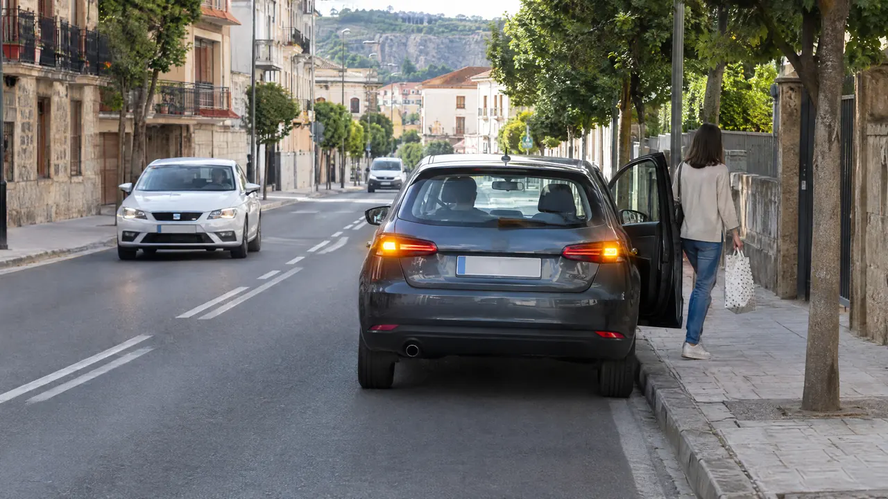 Ejemplo de parada en una vía española